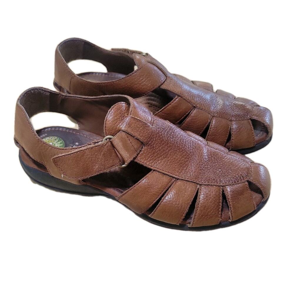 Earth Shoes Womens Size 10 Closed-toe fisherman sandal adjustable straps Boho